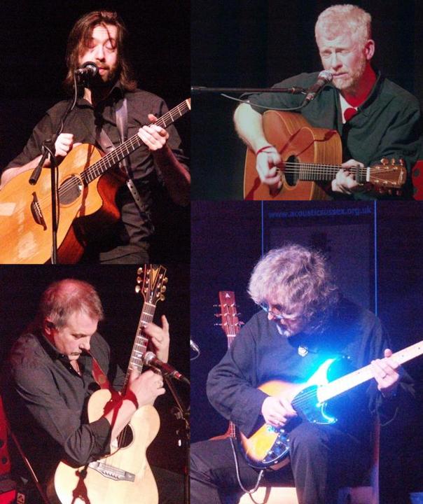 Clockwise from top left: Jon Gomm, Alan Prosser, Gordon Giltrap, Duncan McKenzie