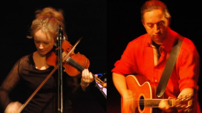 Cathie Ryan Ban members Hannake Cassell and Greg Anderson live at Chequer Mead, 17 January 2006