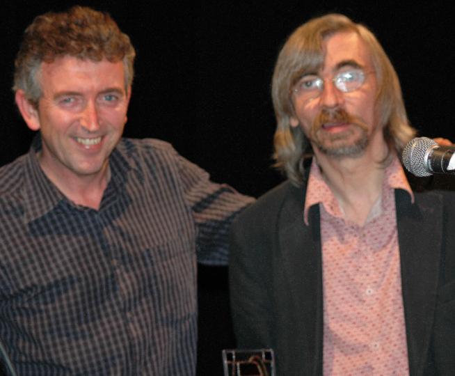 Tams after receiving the Hancock Award